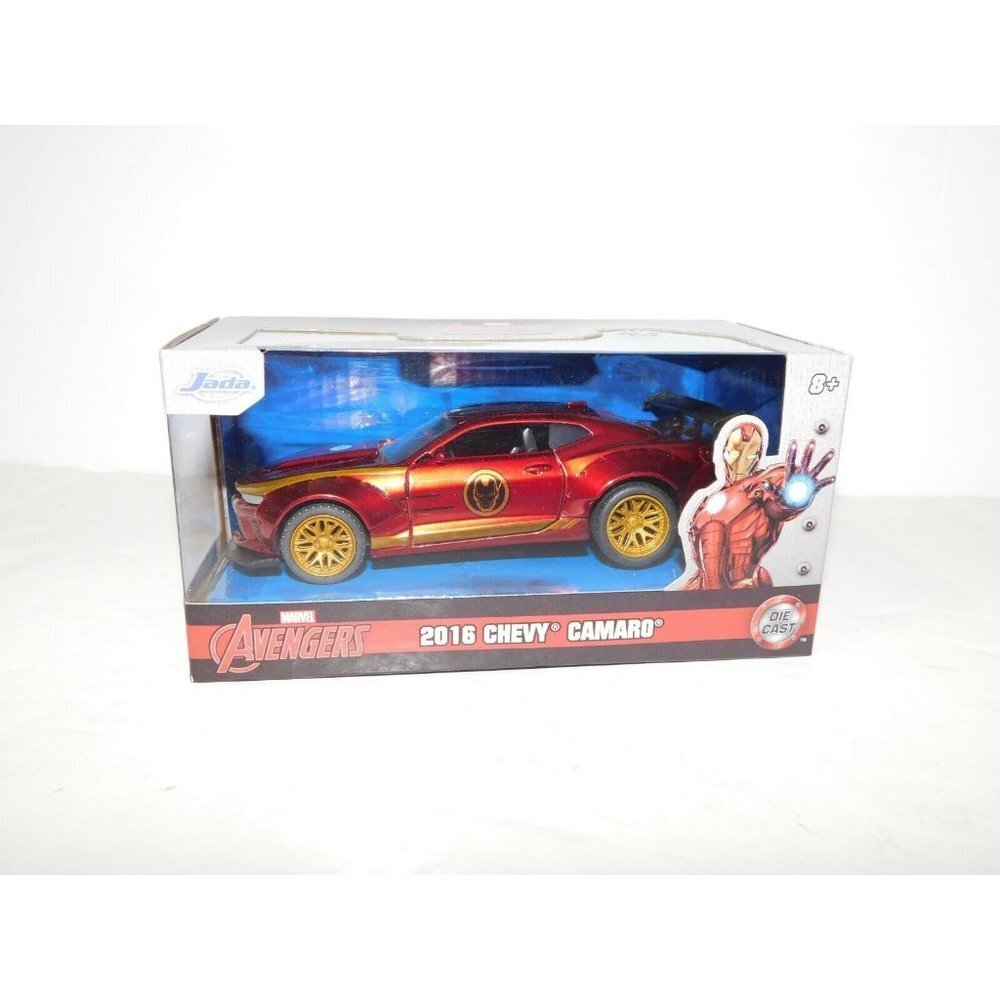 Marvel Avengers 2016 Chevy Camaro Ironman Jaba 1:32 Diecast Car NEW in Package